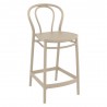 Victor Counter Stool Taupe - Angled
