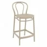 Victor Counter Stool Taupe - Angled - Victor Counter Stool Taupe - Angled