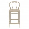 Victor Counter Stool Taupe - Front
