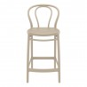 Victor Counter Stool Taupe - Front