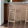 Victor Counter Stool Taupe - Back Lifestyle