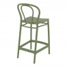 Victor Counter Stool Olive Green - Back Angle