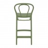 Victor Counter Stool Olive Green - Back
