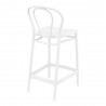 Victor Counter Stool White - Back Angle