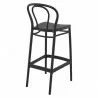 Victor Bar Stool Black - Back Angled - Victor Bar Stool Black - Back Angled