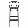 Victor Bar Stool Black - Back  - Victor Bar Stool Black - Back 