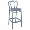 Victor Bar Stool Dark Gray - Angled - Victor Bar Stool Dark Gray - Angled