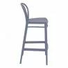 Victor Bar Stool Dark Gray - Side - Victor Bar Stool Dark Gray - Side