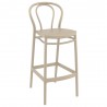 Victor Bar Stool Taupe - Angled