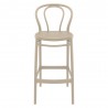 Victor Bar Stool Taupe - Front