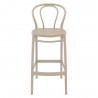 Victor Bar Stool Taupe - Front