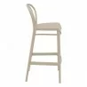 Victor Bar Stool Taupe - Side - Victor Bar Stool Taupe - Side
