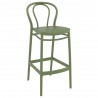 Victor Bar Stool Olive Green - Angled