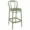 Victor Bar Stool Olive Green - Angled - Victor Bar Stool Olive Green - Angled