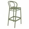 Victor Bar Stool Olive Green - Back Angle - Victor Bar Stool Olive Green - Back Angle