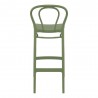 Victor Bar Stool Olive Green - Back