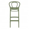 Victor Bar Stool Olive Green - Back