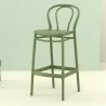 Victor Bar Stool Olive Green - Angled - Victor Bar Stool Olive Green - Angled