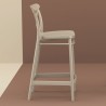 Cross Counter Stool Taupe - Side Lifestyle