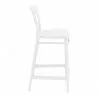 Cross Counter Stool White - Side Angle - Cross Counter Stool White - Side Angle