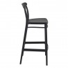 Cross Bar Stool Black - Side