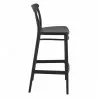 Cross Bar Stool Black - Side - Cross Bar Stool Black - Side