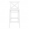 Cross Bar Stool White - Front View