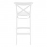 Cross Bar Stool White - Back