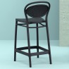 Marcel Counter Stool Black - Back Angle