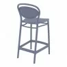 Marcel Counter Stool Dark Gray - Back Angled - Marcel Counter Stool Dark Gray - Back Angled