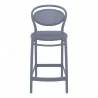 Marcel Counter Stool Dark Gray - Front - Marcel Counter Stool Dark Gray - Front