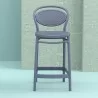Marcel Counter Stool Dark Gray - Front - Marcel Counter Stool Dark Gray - Front