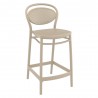 Marcel Counter Stool Taupe - Angled