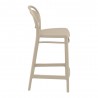 Marcel Counter Stool Taupe - Side Angled