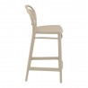 Marcel Counter Stool Taupe - Side Angled