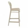Marcel Counter Stool Taupe - Side Angled - Marcel Counter Stool Taupe - Side Angled