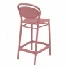 Marcel Counter Stool in Marsala - Back Angled - Marcel Counter Stool in Marsala - Back Angled