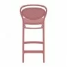 Marcel Counter Stool in Marsala - Back - Marcel Counter Stool in Marsala - Back