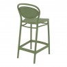 Marcel Counter Stool Olive Green - Back Angle