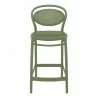 Marcel Counter Stool Olive Green - Front - Marcel Counter Stool Olive Green - Front