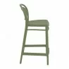 Marcel Counter Stool Olive Green - Side Angle - Marcel Counter Stool Olive Green - Side Angle