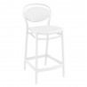 Marcel Counter Stool White - Angled