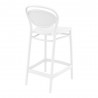 Marcel Counter Stool White - Back Angled