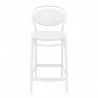 Marcel Counter Stool White - Front - Marcel Counter Stool White - Front