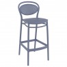 Marcel Bar Stool Dark Gray - Angled