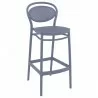 Marcel Bar Stool Dark Gray - Angled - Marcel Bar Stool Dark Gray - Angled
