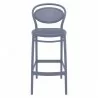 Marcel Bar Stool Dark Gray - Front - Marcel Bar Stool Dark Gray - Front