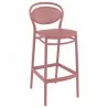 Marcel Bar Stool in Marsala - Angled - Marcel Bar Stool in Marsala - Angled