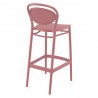 Marcel Bar Stool in Marsala - Back Angle