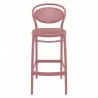 Marcel Bar Stool in Marsala - Front - Marcel Bar Stool in Marsala - Front